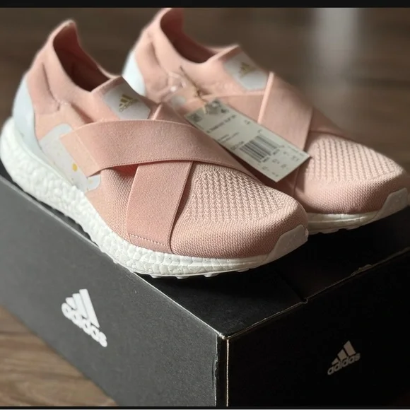 adidas gazelle silver green womens adidas RapidaSport Bounce Elastic Lace Top Strap Shoes Clear Pink 2.5 Kids
